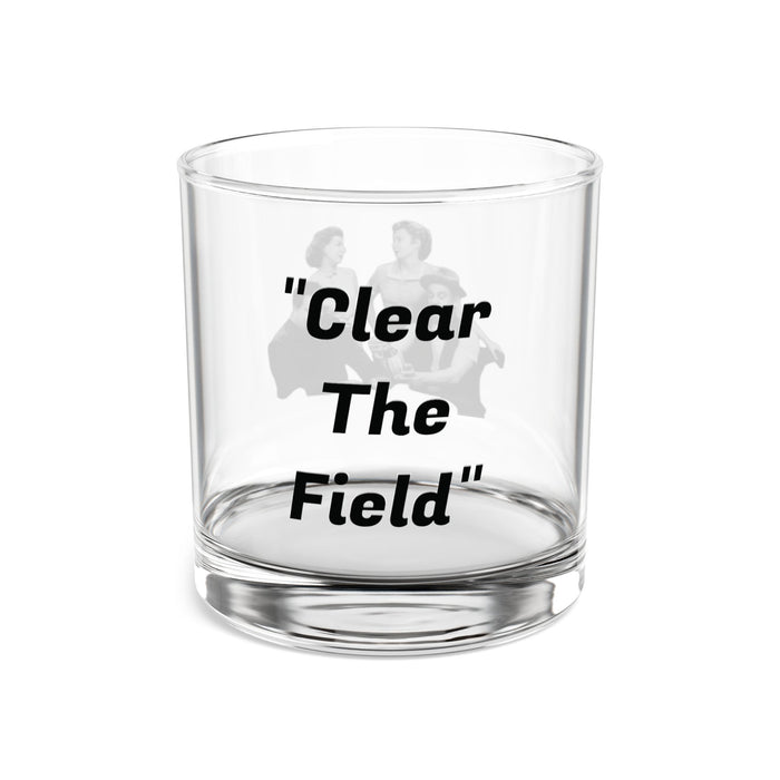 "Clear the Field" Honeymooners Rocks Glass – Ralph’s Exit Strategy in a Cup