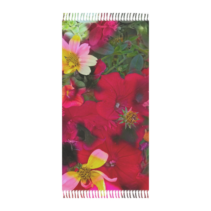 Floral Fiesta Beach Towel: Blossom by the Beach