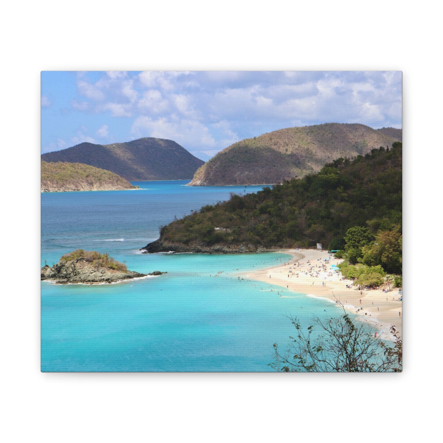 Trunk Bay Bliss – Caribbean Paradise from Above