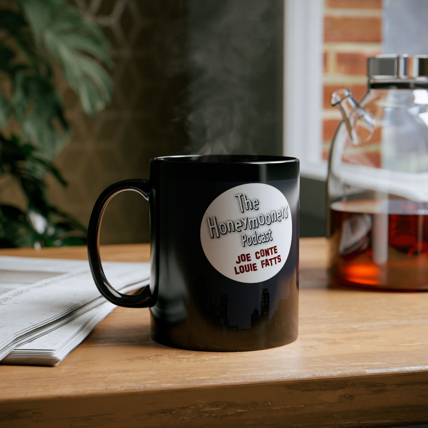Honeymooners Podcast RX Black Mug 11oz