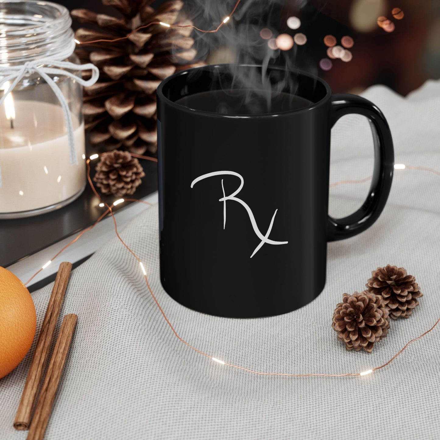 Honeymooners Podcast RX Black Mug 11oz