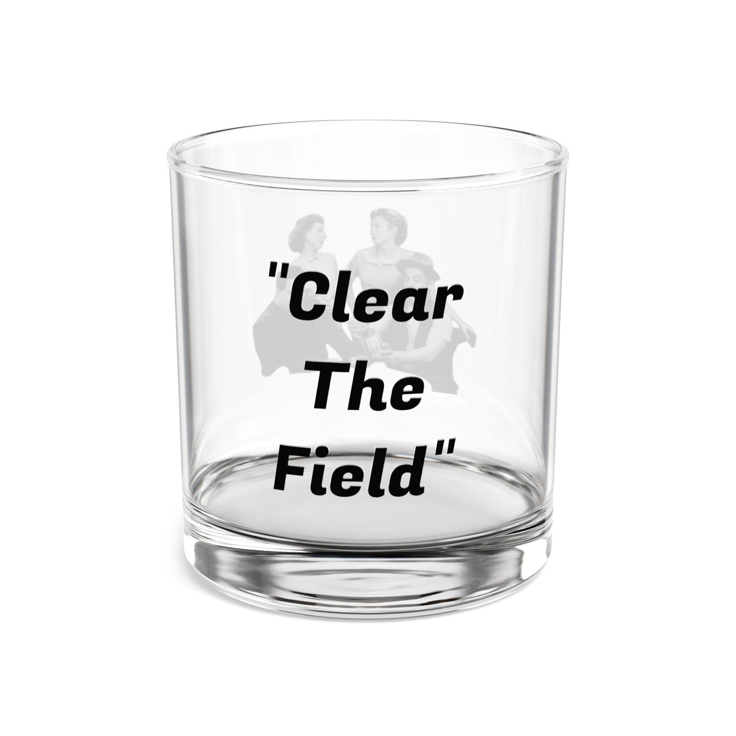 Clear the Field Honeymooners Rocks Glass 10oz