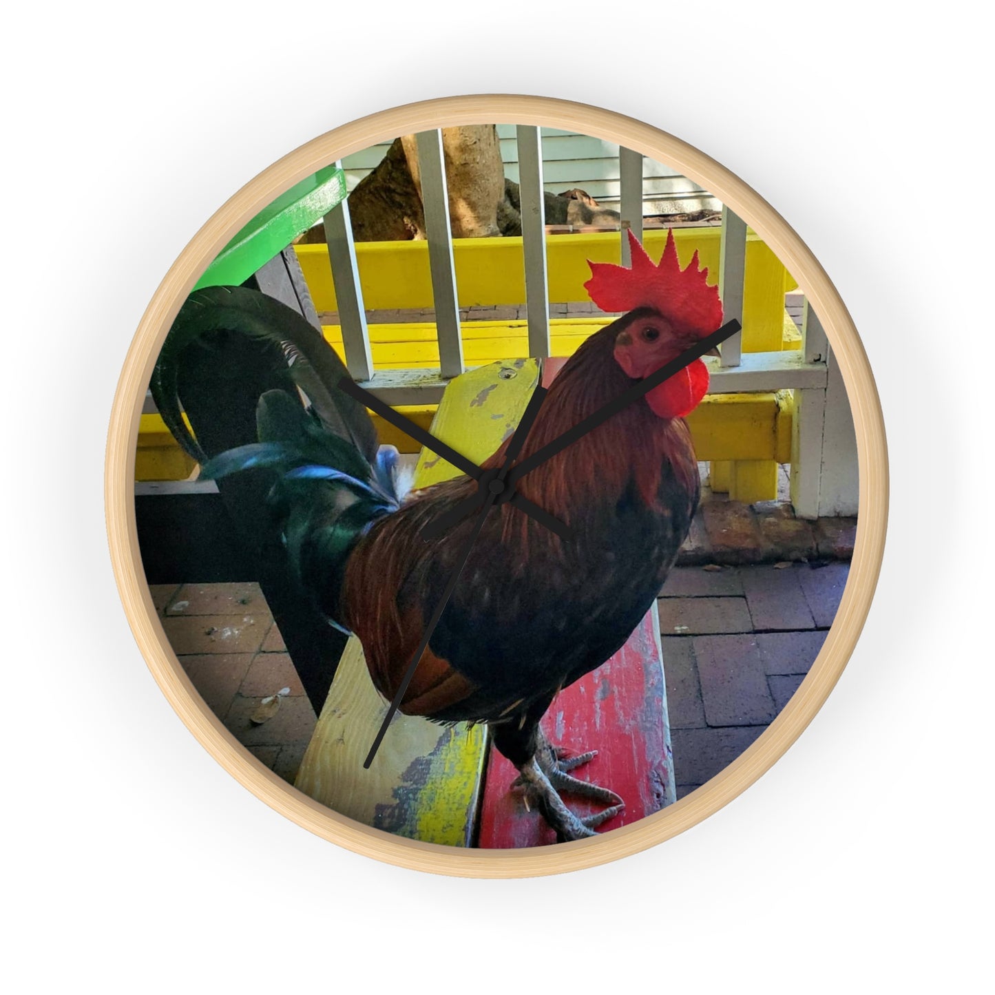 Key West Rooster Wall Clock