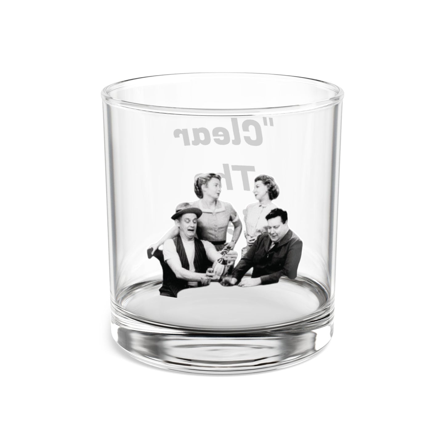 Clear the Field Honeymooners Rocks Glass 10oz