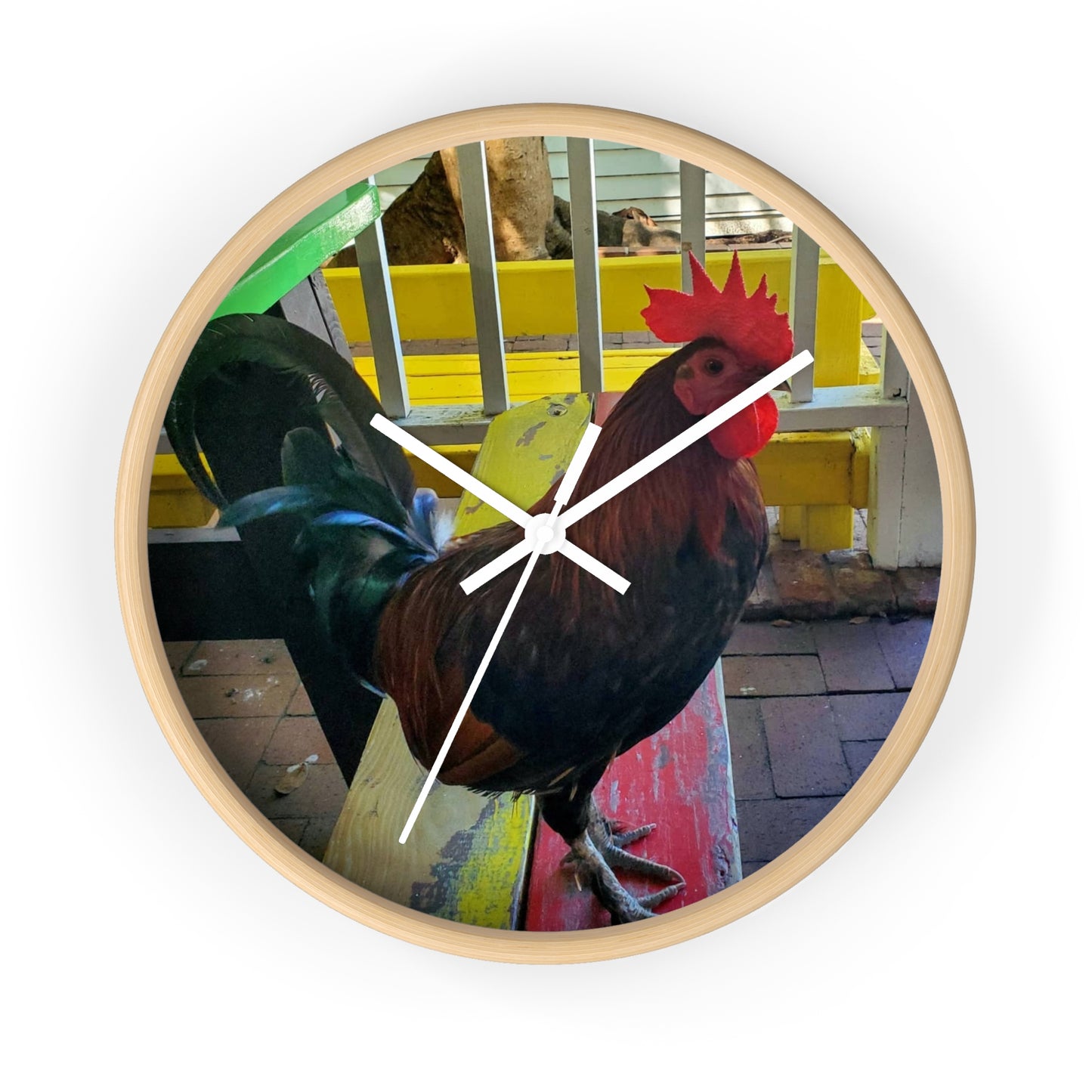 Key West Rooster Wall Clock
