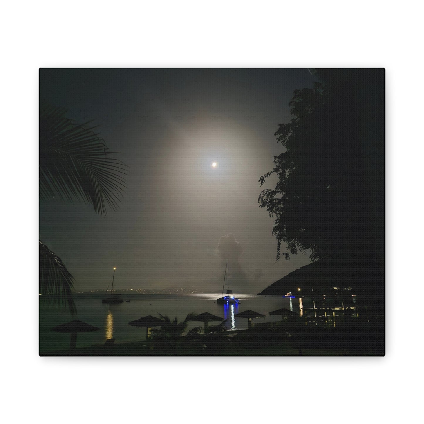 Moonlit Angel Over Great Harbor, Jost Van Dyke