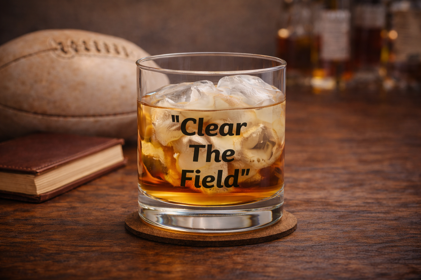 Clear the Field Honeymooners Rocks Glass 10oz