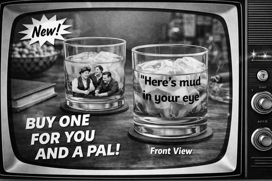 Here's Mud in Your Eye Honeymooners Rocks Glass 10oz