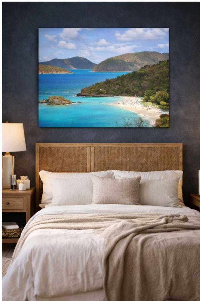 Trunk Bay Bliss – Caribbean Paradise from Above