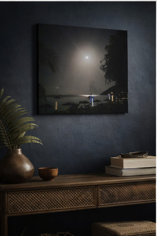 Moonlit Angel Over Great Harbor, Jost Van Dyke
