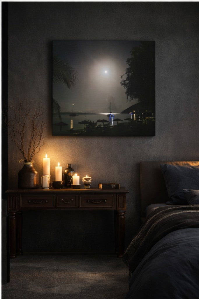 Moonlit Angel Over Great Harbor, Jost Van Dyke