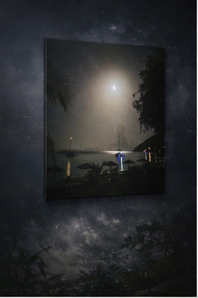 Moonlit Angel Over Great Harbor, Jost Van Dyke