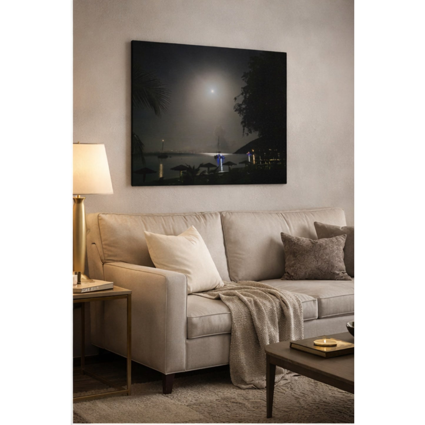 Moonlit Angel Over Great Harbor, Jost Van Dyke