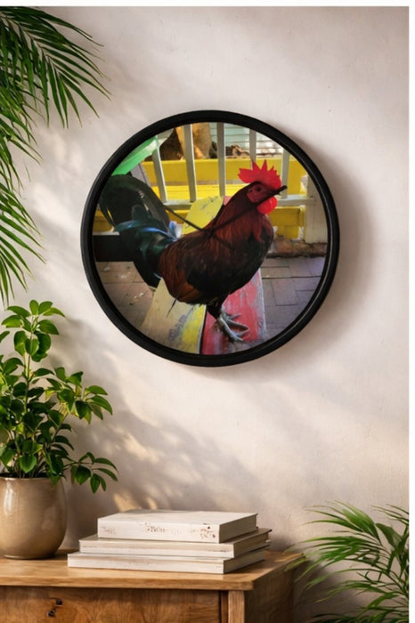 Key West Rooster Wall Clock