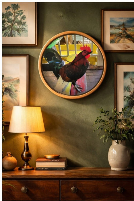 Key West Rooster Wall Clock