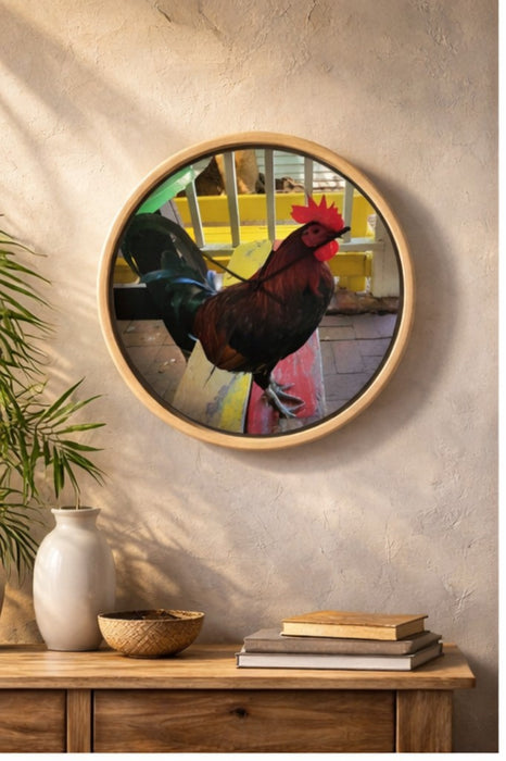 Key West Rooster Wall Clock
